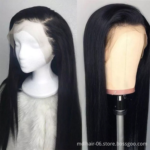 13x4 13x6 360 Lace Frontal Wigs Brazilian Straight Human Hair Wigs 150% 180% Human Hair Lace Wig For Black Woman